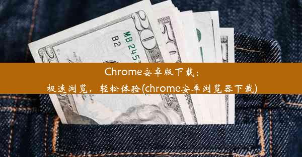 Chrome安卓版下载：极速浏览，轻松体验(chrome安卓浏览器下载)