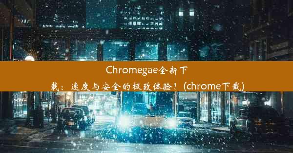 Chromegae全新下载：速度与安全的极致体验！(chrome下载)