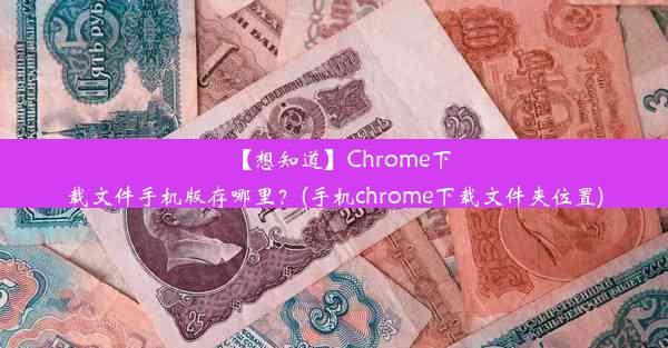 【想知道】Chrome下载文件手机版存哪里？(手机chrome下载文件夹位置)