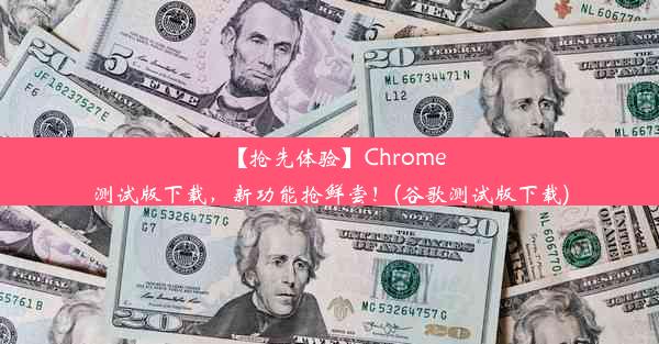 【抢先体验】Chrome测试版下载，新功能抢鲜尝！(谷歌测试版下载)