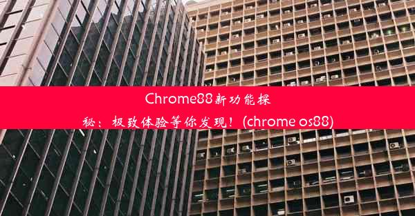 Chrome88新功能探秘：极致体验等你发现！(chrome os88)